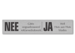 RVS nee-ja bordje